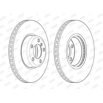 JURID 562979JC-1 Αερόψυκτος δίσκος φρένων - Δίσκος JURID 562979JC-1 Αερόψυκτος δίσκος φρένων - Δίσκος