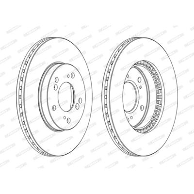 FERODO Δίσκος φρένων HONDA - DDF829C - Αερόψυκτος 282mm - Δίσκος φρένων FERODO Δίσκος φρένων HONDA - DDF829C - Αερόψυκτος 282mm - Δίσκος φρένων