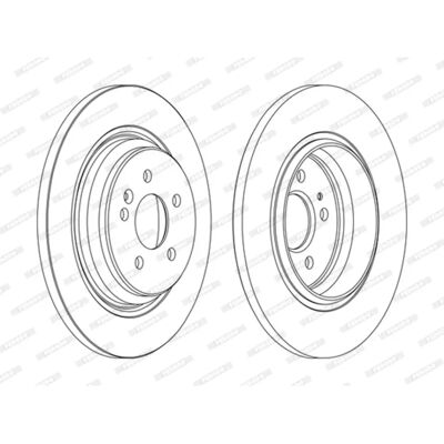 FERODO Jarrulevy Mercedes-Benz DDF1099C - Takapyörä, 331mm, 14mm FERODO Jarrulevy Mercedes-Benz DDF1099C - Takapyörä, 331mm, 14mm