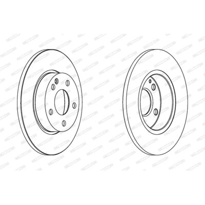 Disco freno FERODO DDF1219C - Alto contenuto di carbonio, 12mm, 5 fori Disco freno FERODO DDF1219C - Alto contenuto di carbonio, 12mm, 5 fori