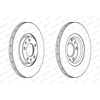 Δίσκος φρένων FERODO DDF1652C - Σετ 2 Δίσκος φρένων FERODO DDF1652C - Σετ 2