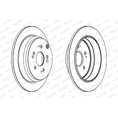 FERODO DDF1608C - Bremsscheibe für Honda CR-V III, IV FERODO DDF1608C - Bremsscheibe für Honda CR-V III, IV