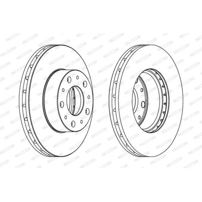 FERODO DDF1800C Disque de frein ventilé - Disc Brake FERODO DDF1800C Disque de frein ventilé - Disc Brake