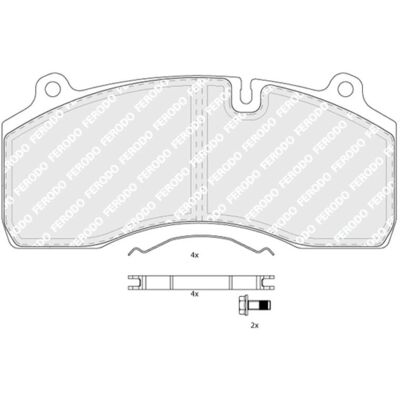 FERODO FCV1815B - Bremsklossett for lastebiler FERODO FCV1815B - Bremsklossett for lastebiler