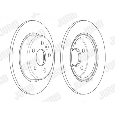 JURID Jarrulevy Astra K - Pieno, 264mm, 10mm paksuus JURID Jarrulevy Astra K - Pieno, 264mm, 10mm paksuus
