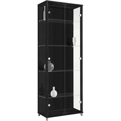 FIF MÖBEL Optima Schwarze Vitrine - Standvitrine FIF MÖBEL Optima Schwarze Vitrine - Standvitrine