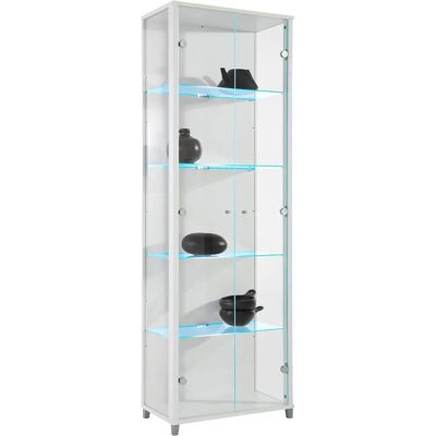 FIF MÖBEL Optima Weiße Glasvitrine - Schrank FIF MÖBEL Optima Weiße Glasvitrine - Schrank