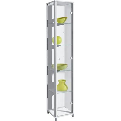 FIF MÖBEL Optima Silber Vitrine - Schrank FIF MÖBEL Optima Silber Vitrine - Schrank