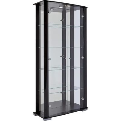 FIF MÖBEL Stella Schwarze Glasvitrine - Sammlervitrine FIF MÖBEL Stella Schwarze Glasvitrine - Sammlervitrine