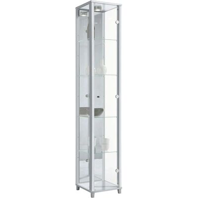 FIF MÖBEL Optima Silber Glasvitrine - Vitrine FIF MÖBEL Optima Silber Glasvitrine - Vitrine