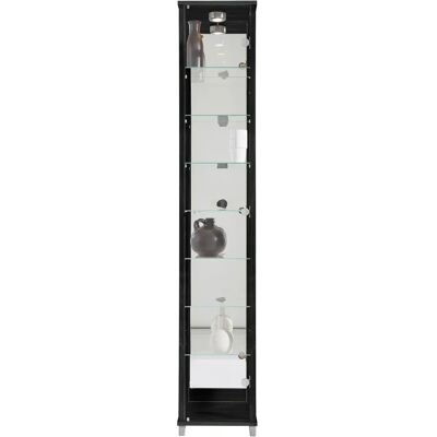 FIF MÖBEL Optima Schwarze Glasvitrine - Vitrine FIF MÖBEL Optima Schwarze Glasvitrine - Vitrine