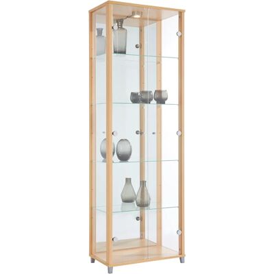 FIF MÖBEL OPTIMA Vitrine - Glas, Holz, Verstellbare Regale FIF MÖBEL OPTIMA Vitrine - Glas, Holz, Verstellbare Regale