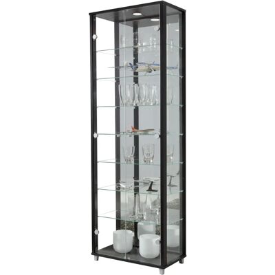 FIF MÖBEL Optima - Schwarze Glasvitrine - Schrank FIF MÖBEL Optima - Schwarze Glasvitrine - Schrank