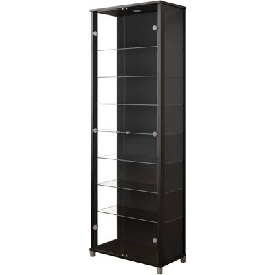 FIF MÖBEL Optima Schwarze Glasvitrine - Standvitrine FIF MÖBEL Optima Schwarze Glasvitrine - Standvitrine