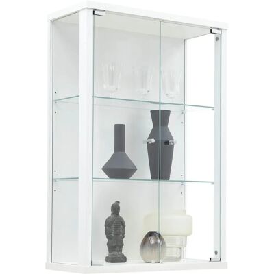 FIF Möbel Optima Weiß Vitrine - Glas, MDF, 82cm FIF Möbel Optima Weiß Vitrine - Glas, MDF, 82cm