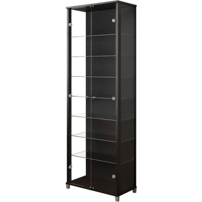 FIF MÖBEL Optima - 2 Glasvitrinen - Schwarz FIF MÖBEL Optima - 2 Glasvitrinen - Schwarz