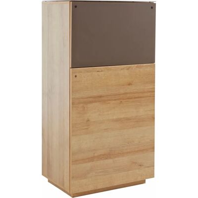MÄUSBACHER Sideboard - 60cm, Braun, Riviera/Eichefarben, Braunglas - Sideboard MÄUSBACHER Sideboard - 60cm, Braun, Riviera/Eichefarben, Braunglas - Sideboard