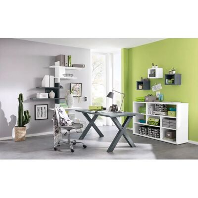 MÄUSBACHER Mio Schreibtisch - 140x75x70 cm, Graphit MÄUSBACHER Mio Schreibtisch - 140x75x70 cm, Graphit