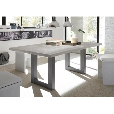 MÄUSBACHER Mister Esstisch - U-förmige Beine, Rechteckig, Beton-Optik, 200x75x100cm MÄUSBACHER Mister Esstisch - U-förmige Beine, Rechteckig, Beton-Optik, 200x75x100cm