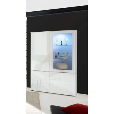 MÄUSBACHER Mix Box 0771_VR_1-1GL Weiße Glasvitrine - Schrank MÄUSBACHER Mix Box 0771_VR_1-1GL Weiße Glasvitrine - Schrank