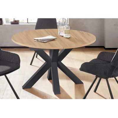 Esstisch MÄUSBACHER - 130x78x130cm - Braun - Mit Mittelblatte Esstisch MÄUSBACHER - 130x78x130cm - Braun - Mit Mittelblatte