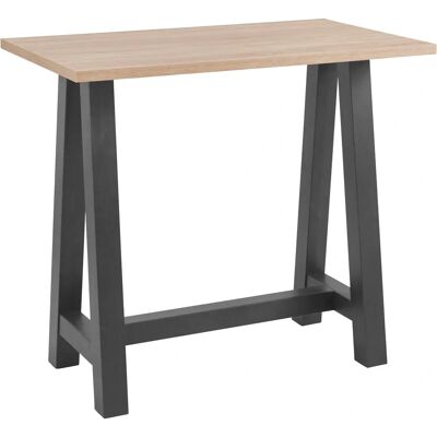 MÄUSBACHER Schwarzer/Eichefarbener Sägerau Bartisch - Bartisch MÄUSBACHER Schwarzer/Eichefarbener Sägerau Bartisch - Bartisch