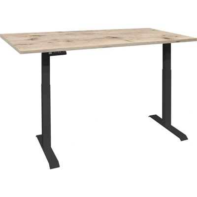 MÄUSBACHER Big System Office Schreibtisch - Elektrisch, 120cm, Schwarz & Sandeiche MÄUSBACHER Big System Office Schreibtisch - Elektrisch, 120cm, Schwarz & Sandeiche