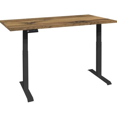 MÄUSBACHER Big System Office Schreibtisch - Elektrisch, 140cm, Schwarz & Eiche MÄUSBACHER Big System Office Schreibtisch - Elektrisch, 140cm, Schwarz & Eiche