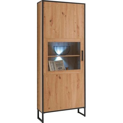 MÄUSBACHER Torres Vitrine - Glas Tür, Holzregale, Matt Finish MÄUSBACHER Torres Vitrine - Glas Tür, Holzregale, Matt Finish