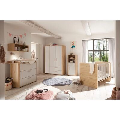 MÄUSBACHER Babybett - 70x140 cm, grau, verstellbar, Holz MÄUSBACHER Babybett - 70x140 cm, grau, verstellbar, Holz