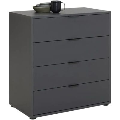 MÄUSBACHER Bonnie Sideboard - 4 Schubladen, 81cm, Anthrazit Matt MÄUSBACHER Bonnie Sideboard - 4 Schubladen, 81cm, Anthrazit Matt