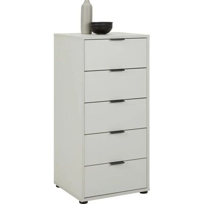 MÄUSBACHER Bonnie Sideboard - 5 Schubladen, Matt Grau MÄUSBACHER Bonnie Sideboard - 5 Schubladen, Matt Grau