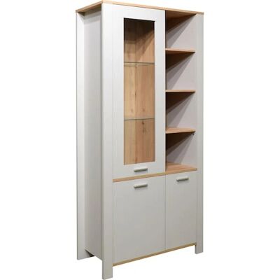 MÄUSBACHER Nele Grau Vitrine - Möbel MÄUSBACHER Nele Grau Vitrine - Möbel