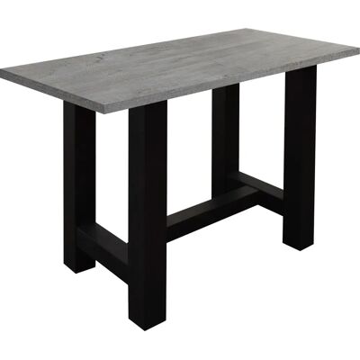 MÄUSBACHER 120cm U-förmiger schwarzer rechteckiger Tisch - Bartisch MÄUSBACHER 120cm U-förmiger schwarzer rechteckiger Tisch - Bartisch