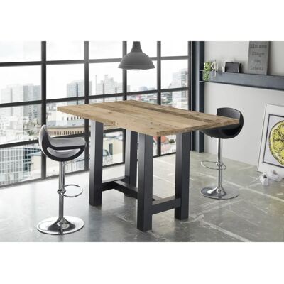 MÄUSBACHER 140cm U-förmiger schwarzer Bartisch MÄUSBACHER 140cm U-förmiger schwarzer Bartisch