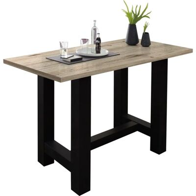 MÄUSBACHER Schwarzer Holzoptik U-Form Bar Tisch - Bar Tisch MÄUSBACHER Schwarzer Holzoptik U-Form Bar Tisch - Bar Tisch