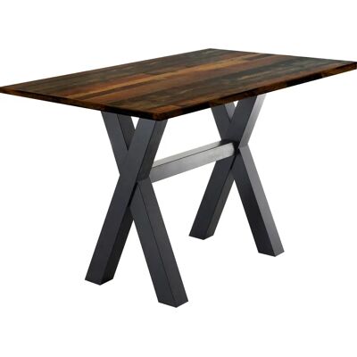 MÄUSBACHER Schwarzer Bartisch - 160x105x70cm, X-Form, Made in Germany MÄUSBACHER Schwarzer Bartisch - 160x105x70cm, X-Form, Made in Germany