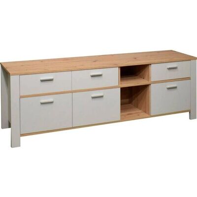 MÄUSBACHER Nele Lowboard - 6 Fächer, 193cm, Grau - Sideboard MÄUSBACHER Nele Lowboard - 6 Fächer, 193cm, Grau - Sideboard