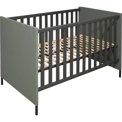 MÄUSBACHER Babybett - 70x140 cm, grün/anthrazit, Holz MÄUSBACHER Babybett - 70x140 cm, grün/anthrazit, Holz
