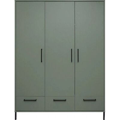 MÄUSBACHER Grüner Kleiderschrank - 3 Türen, 148x195x51 cm - Schrank MÄUSBACHER Grüner Kleiderschrank - 3 Türen, 148x195x51 cm - Schrank