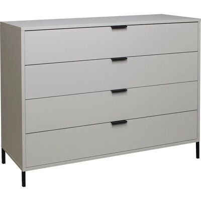 MÄUSBACHER Bonnie Sideboard - 4 Schubladen, Matt Grau MÄUSBACHER Bonnie Sideboard - 4 Schubladen, Matt Grau