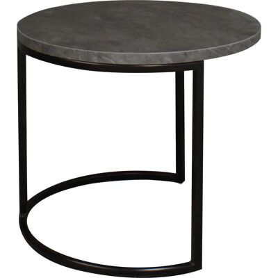 MÄUSBACHER Runder Couchtisch - Holzplatte, Metallgestell MÄUSBACHER Runder Couchtisch - Holzplatte, Metallgestell