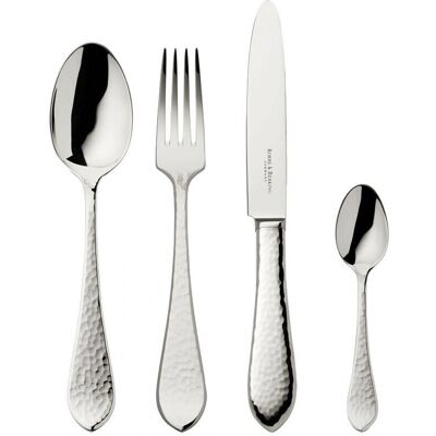 Robbe & Berking Menübesteck 4-tlg. Martelé - Cutlery Set Robbe & Berking Menübesteck 4-tlg. Martelé - Cutlery Set