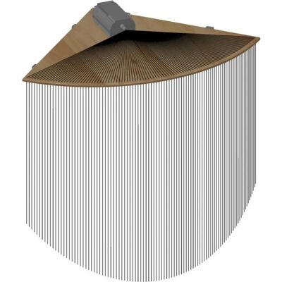 Sport-Thieme - Eck-Element - 120 cm - Faseroptik-Stränge - Zubehör Sport-Thieme - Eck-Element - 120 cm - Faseroptik-Stränge - Zubehör
