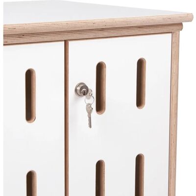 Sport-Thieme - Musikanlagenschrank - Birke-Melamin Weiß - Schrank Sport-Thieme - Musikanlagenschrank - Birke-Melamin Weiß - Schrank