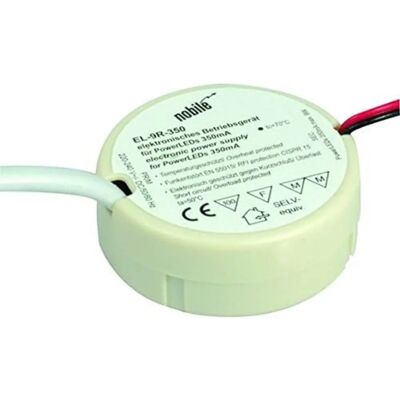 Nobilé 8990600000 - Alimentateur LED - 350mA, IP20, Ronde - Intérieur - Publicité Nobilé 8990600000 - Alimentateur LED - 350mA, IP20, Ronde - Intérieur - Publicité