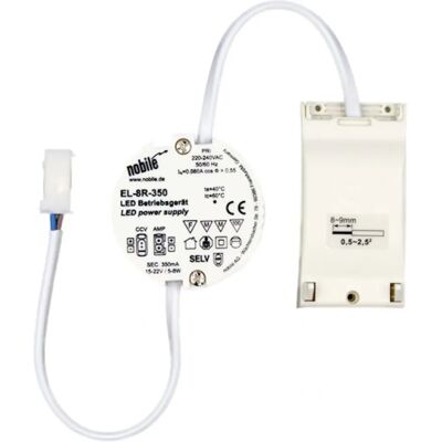 Nobile 8999038350 - Fuente LED - IP20, 350mA, Plástico, 5-8W Nobile 8999038350 - Fuente LED - IP20, 350mA, Plástico, 5-8W