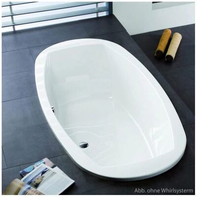 Hoesch Largo Oval-Badewanne - Whirlwanne mit Reviva II Power+Air Hoesch Largo Oval-Badewanne - Whirlwanne mit Reviva II Power+Air