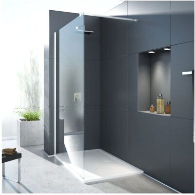 Hoesch Eloxal Silber 1100mm Walk-In Dusche - Duschabtrennung Hoesch Eloxal Silber 1100mm Walk-In Dusche - Duschabtrennung