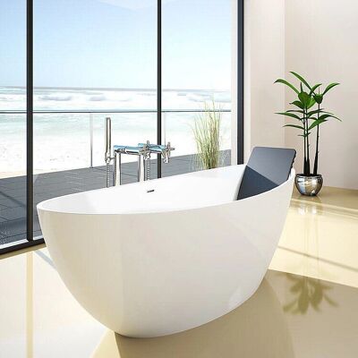 Hoesch Namur freistehende Badewanne - 180x80cm - Weiß Matt Hoesch Namur freistehende Badewanne - 180x80cm - Weiß Matt